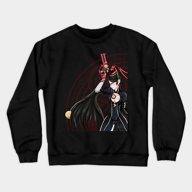 Bayonetta 1 Crewneck Sweatshirt by X.Artz_